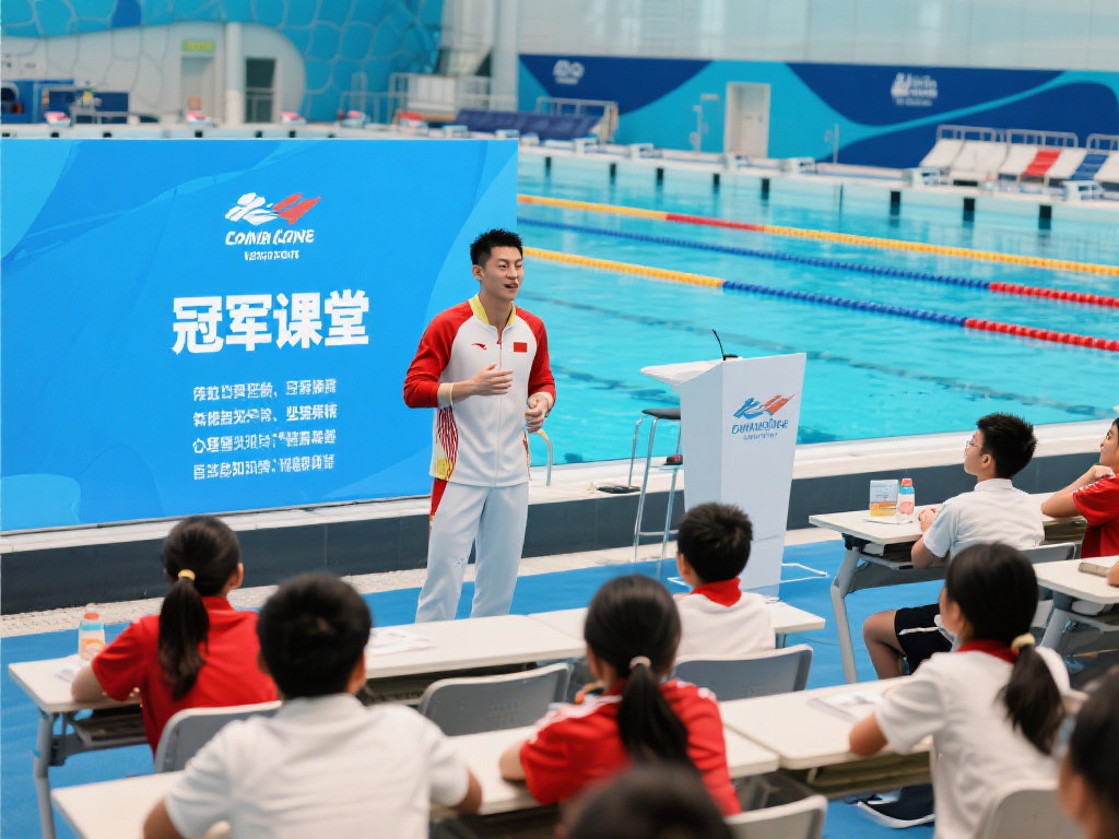 水立方上演冠军课堂,解锁奥运精神力量 以往的课堂或演讲,通常只是单向的知识灌输